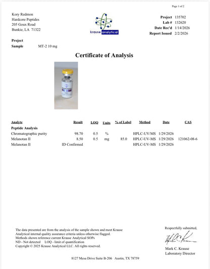 Melanotan II 10MG