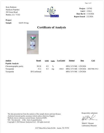 GLP2 Tirz 30MG