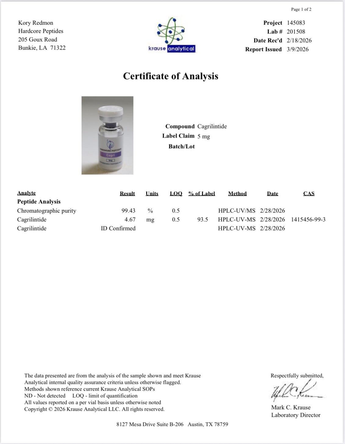 Cagrilintide 5MG
